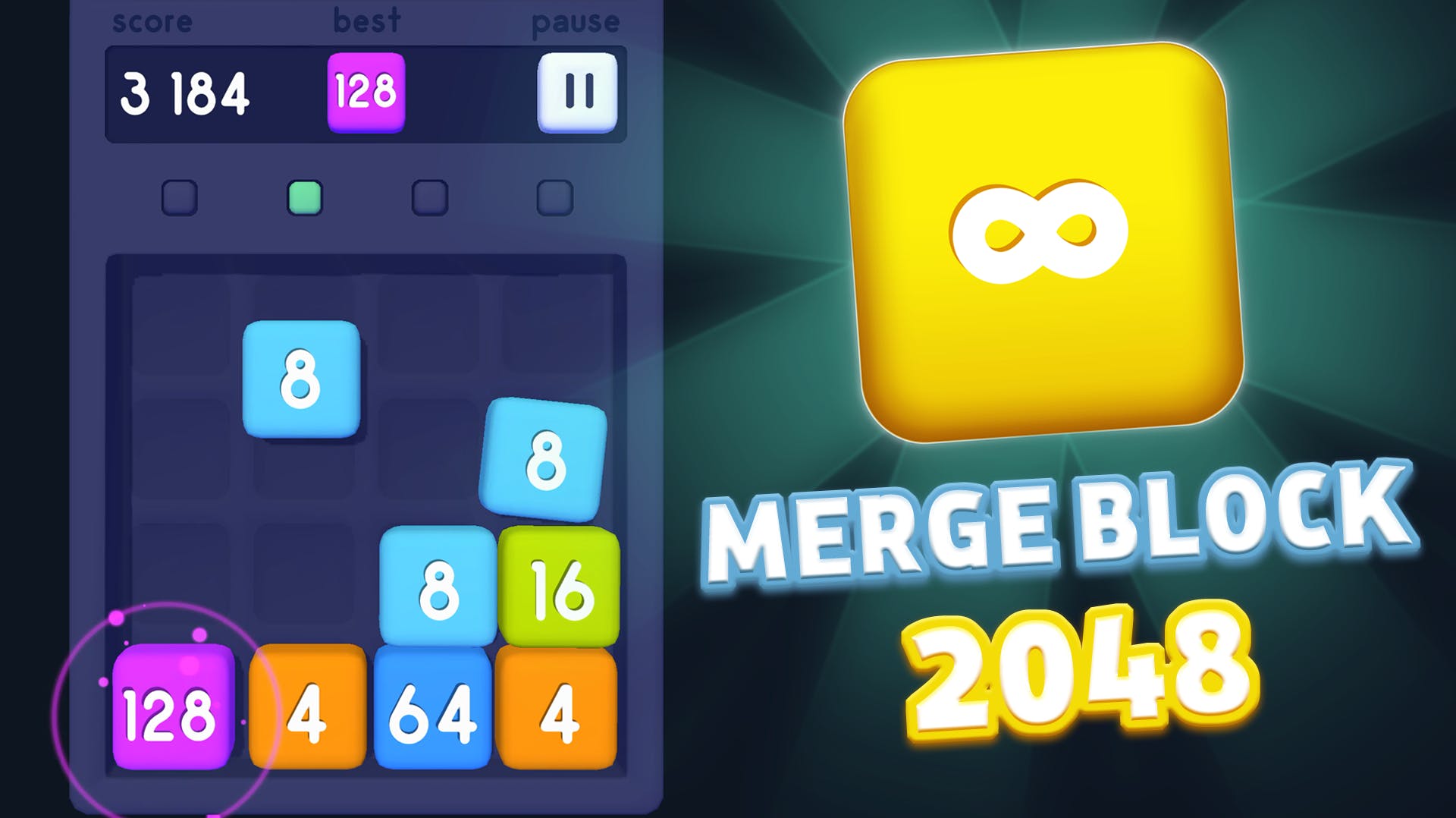 Merge Block 2048 🕹️ Play on CrazyGames